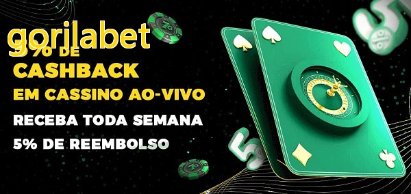 Promoções do cassino ao Vivo gorilabet